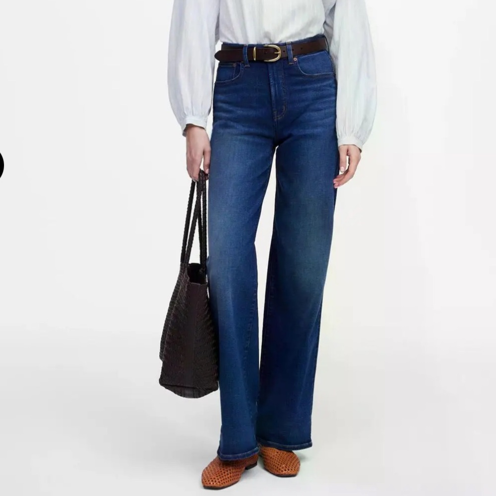 NWT Madewell The Perfect Vintage Wide-Leg Jeans Dark Wash - Size 29
